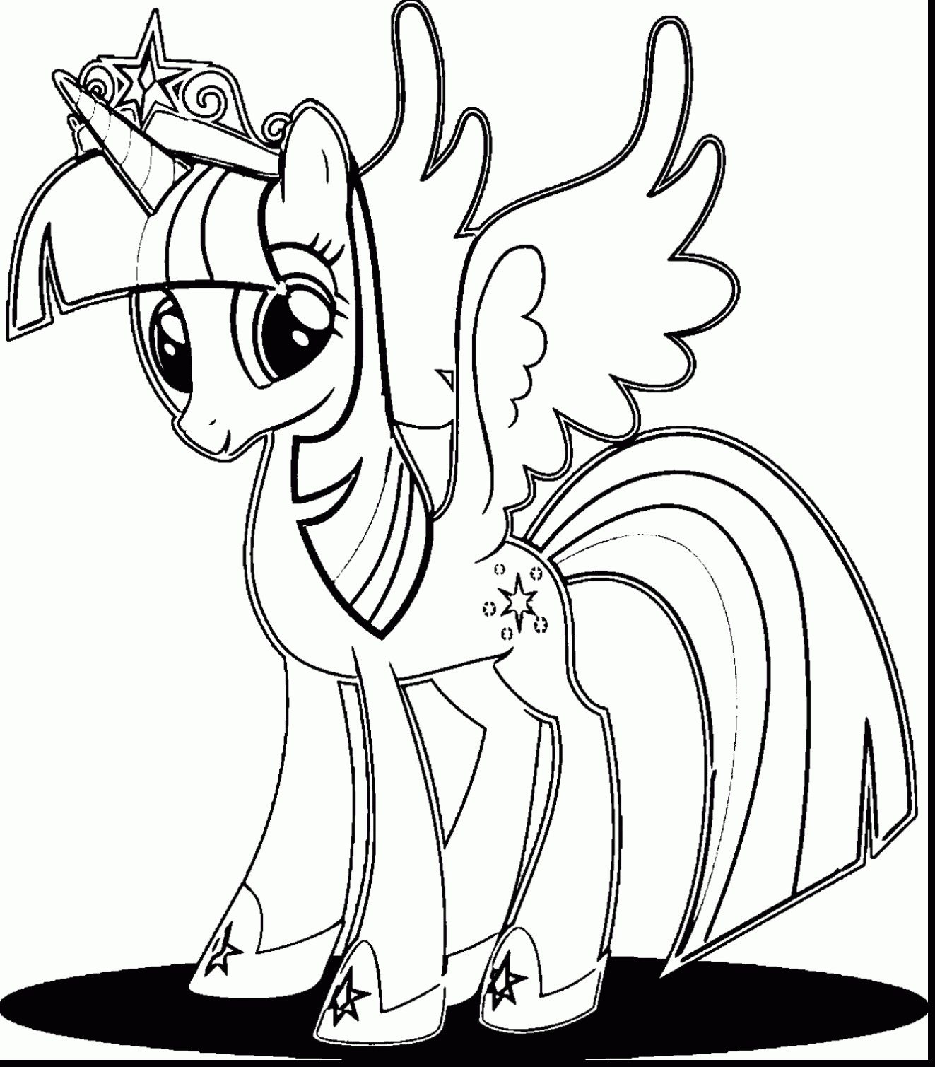 princess twilight sparkle coloring page