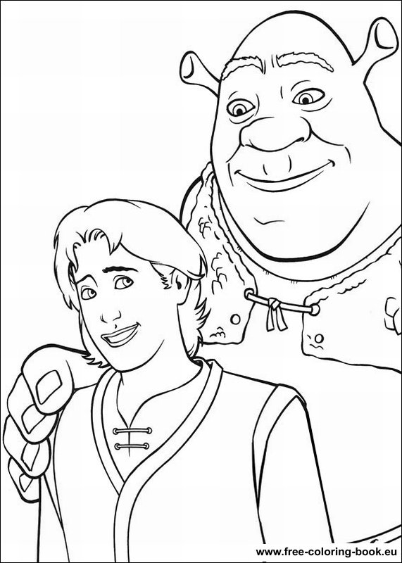 free coloring pages shrek