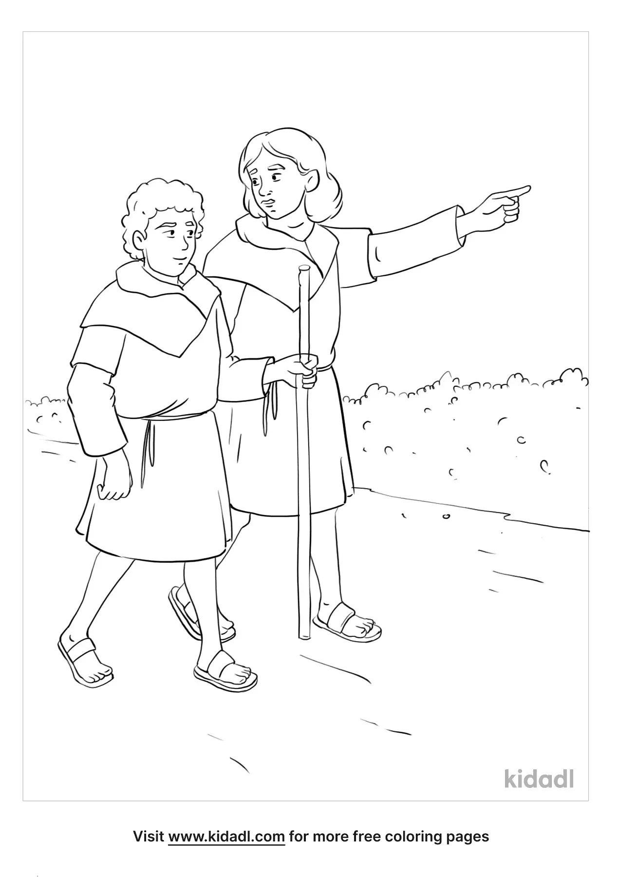 david and jonathan coloring pages