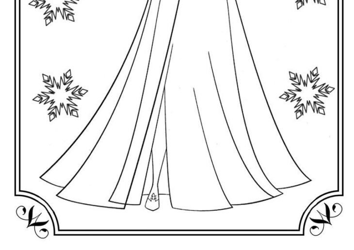 dessin reine des neiges a imprimer gratuit