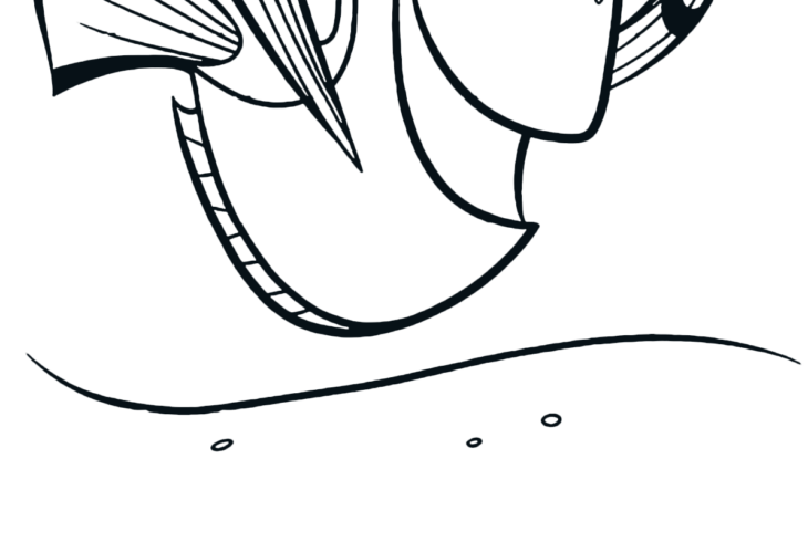 finding dory coloring page finding dory coloring page