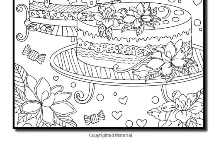 dessert coloring pages for adults