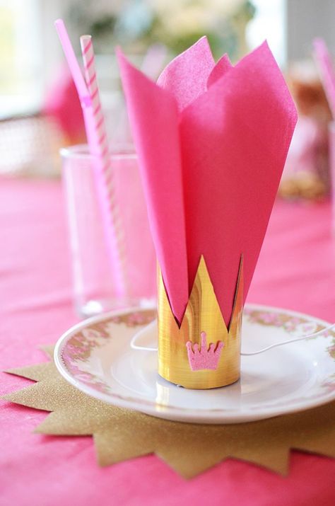 kindergeburtstag prinzessin basteln