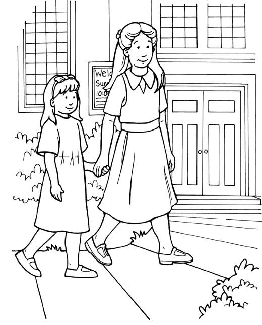 follow jesus coloring page