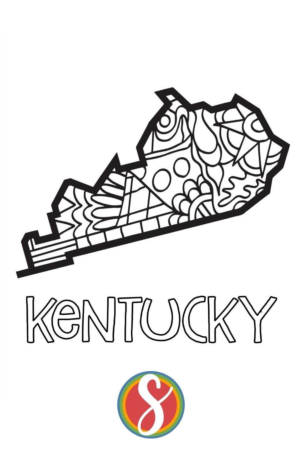 kentucky coloring page