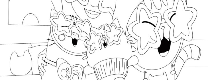 gabbys doll house coloring pages