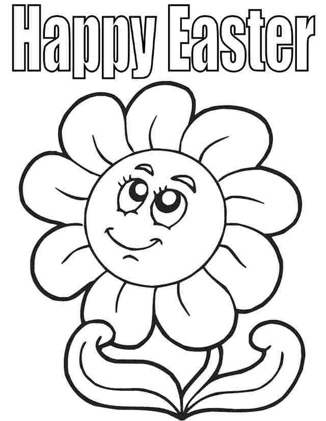 easter flower coloring pages