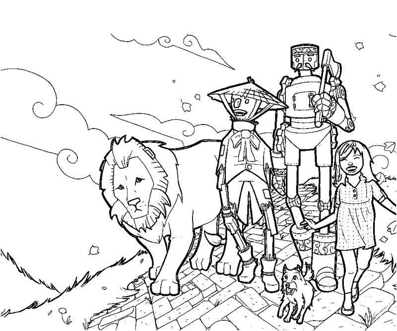 wizard of oz coloring pages