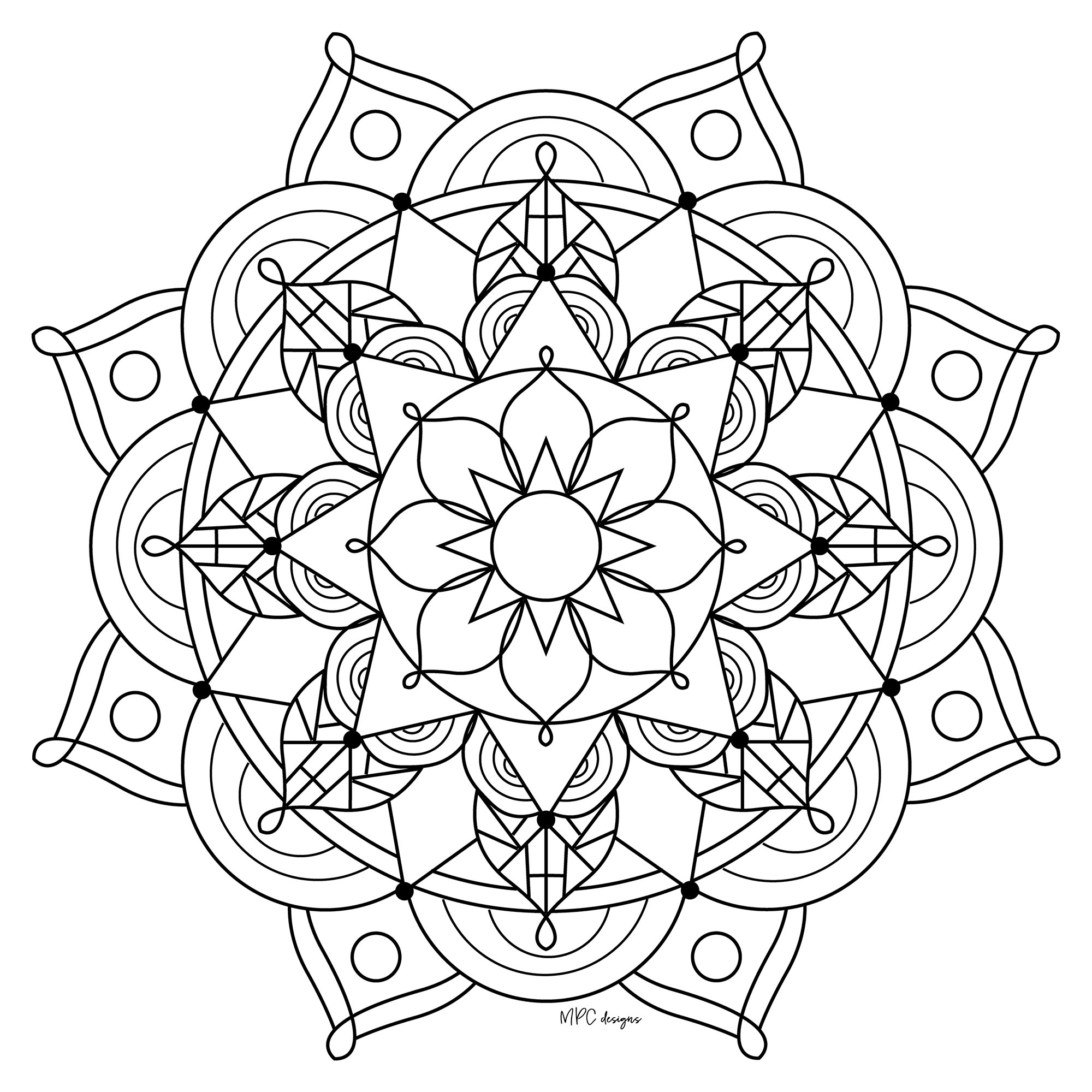 Joli Mandala déstressant - Mandalas Zen & Anti-stress