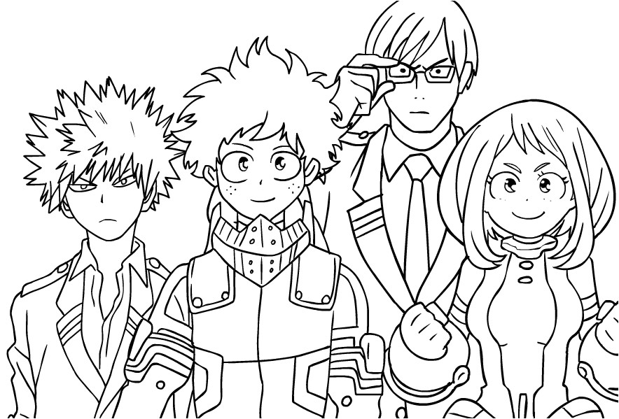 50 my hero academia dessin a imprimer pictures