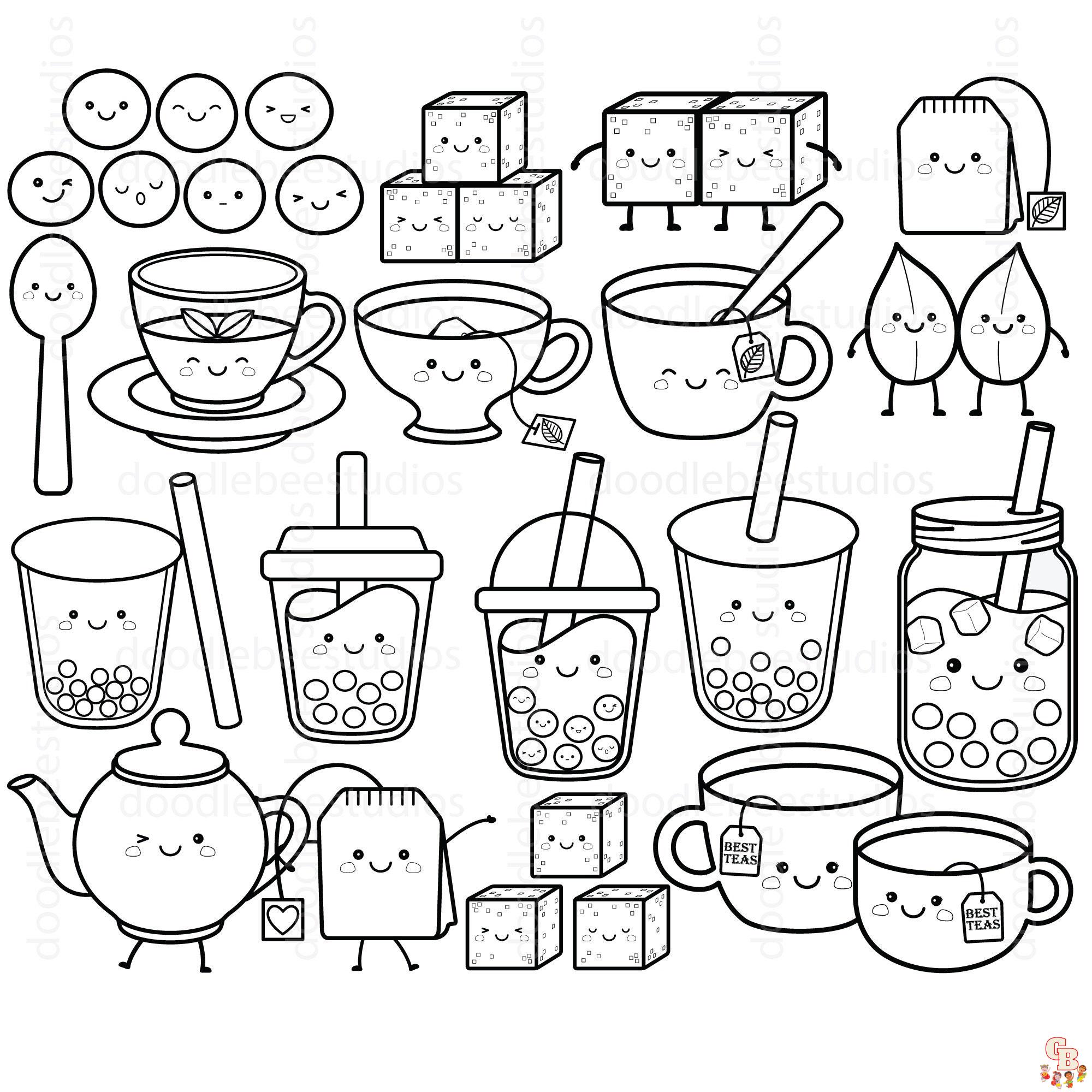 boba coloring pages