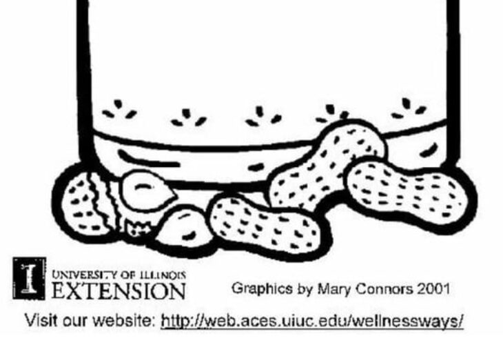 peanut butter coloring page