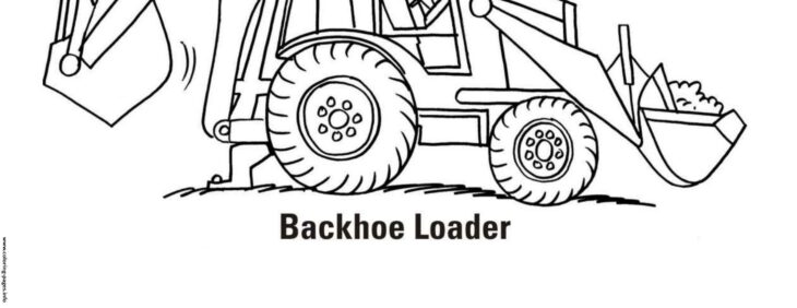 front loader coloring page