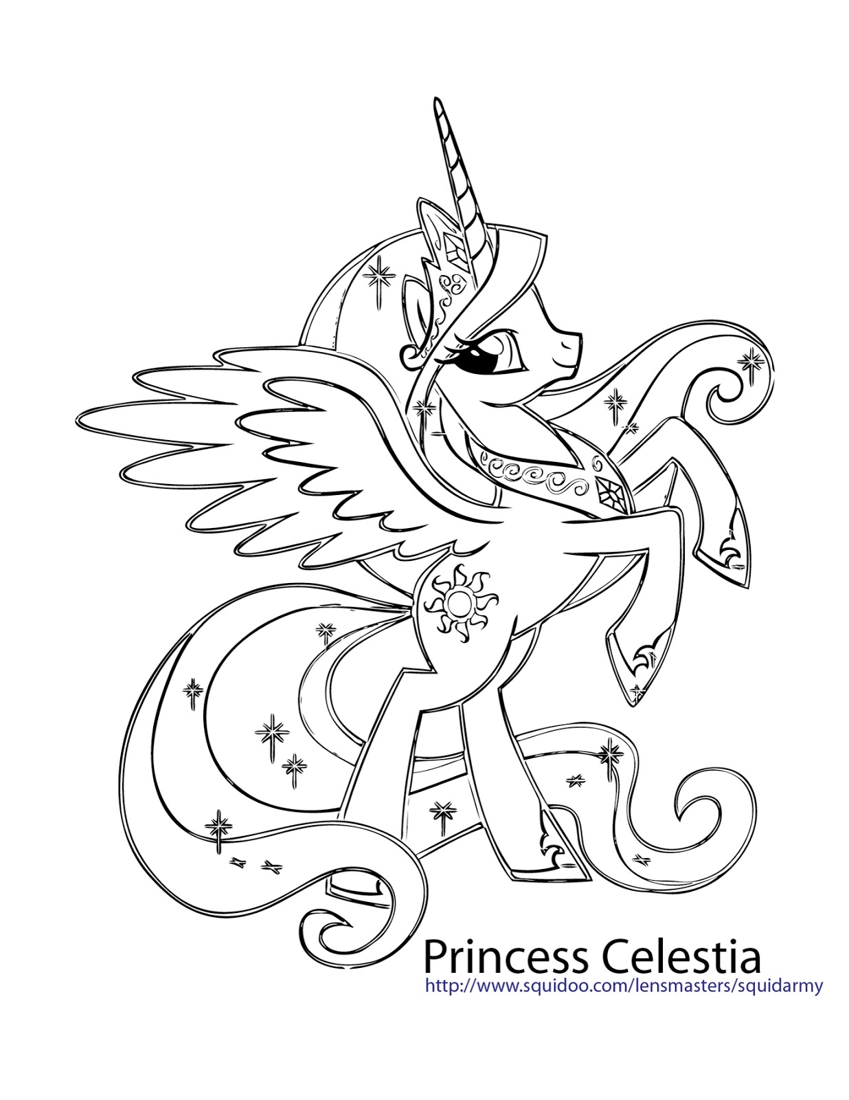 Princess Celestia Coloring Pages at GetColorings.com | Free printable