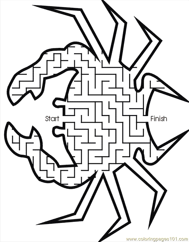 coloring pages mazes