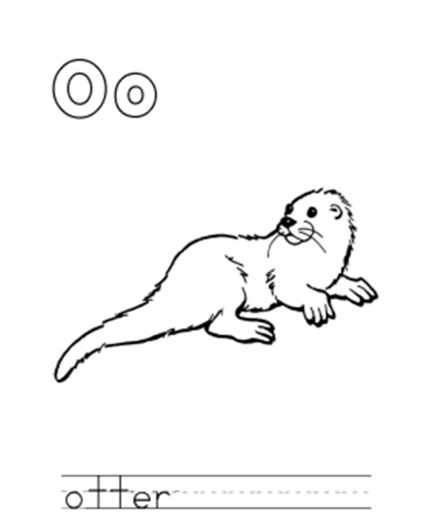 sea otter coloring pages