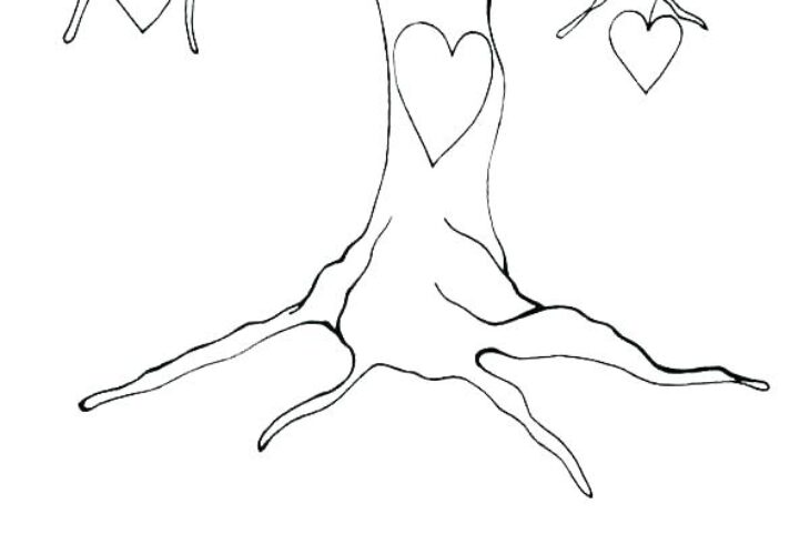 coloring page of a tree without leaves coloring page of a tree without leaves