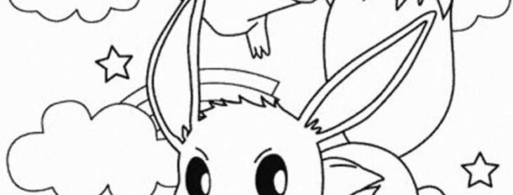 eevee pikachu coloring pages