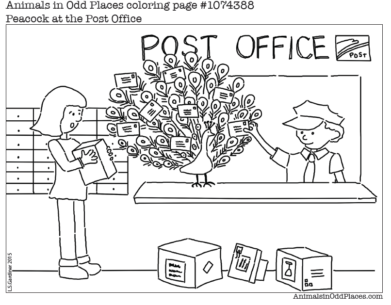 post office coloring pages