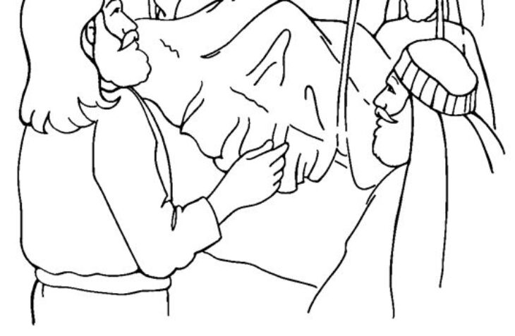 jesus healing coloring page jesus healing coloring page