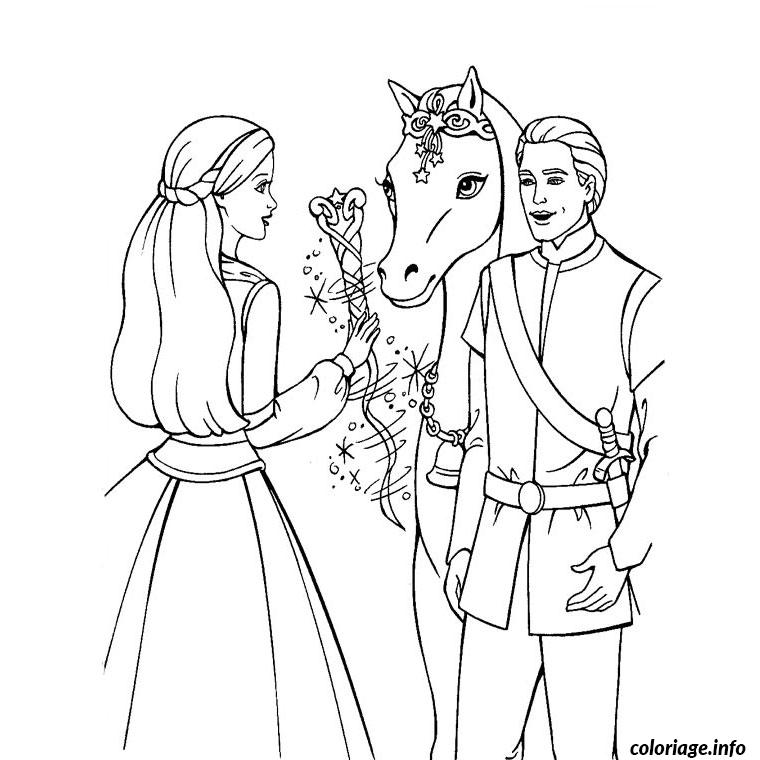 cheval barbie dessin facile