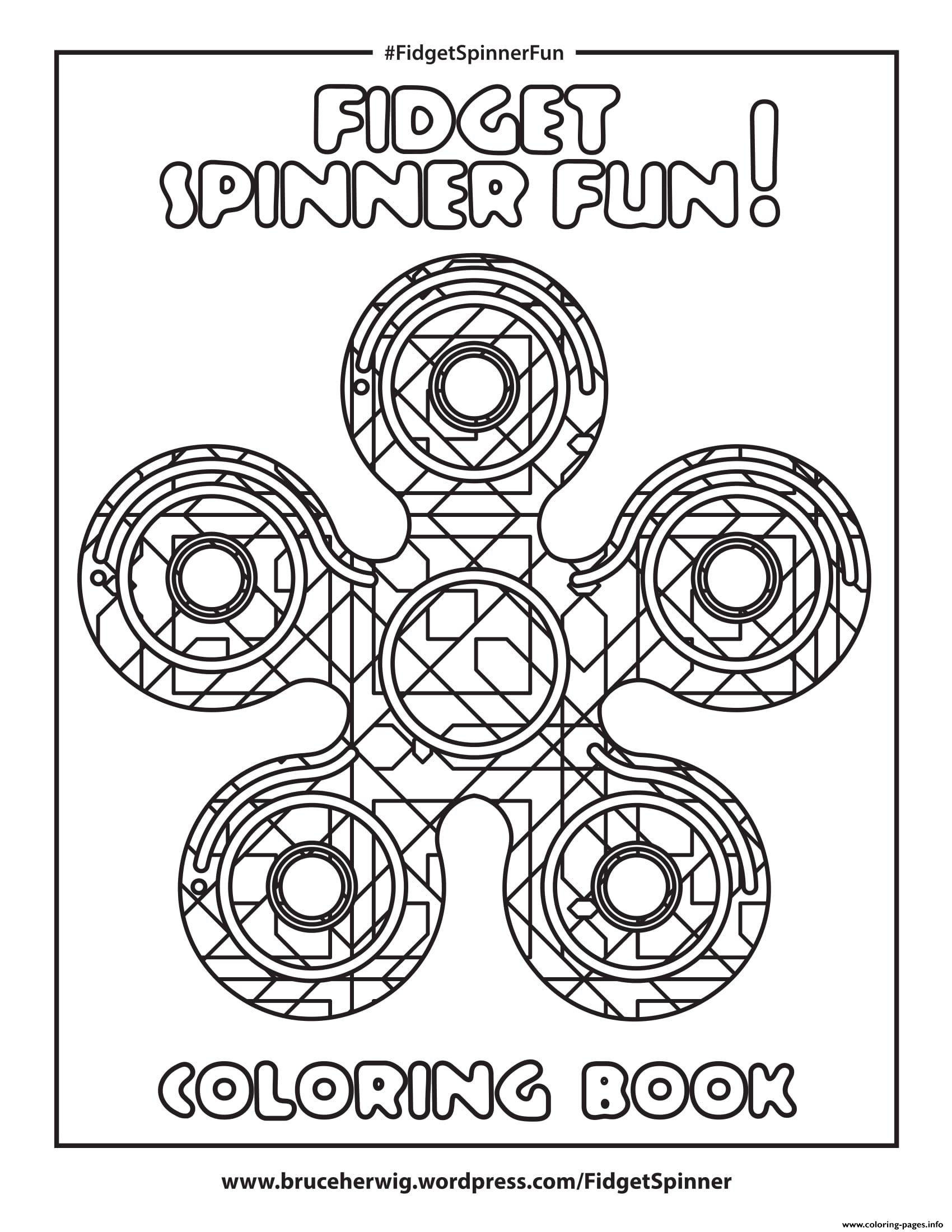 fidget coloring page