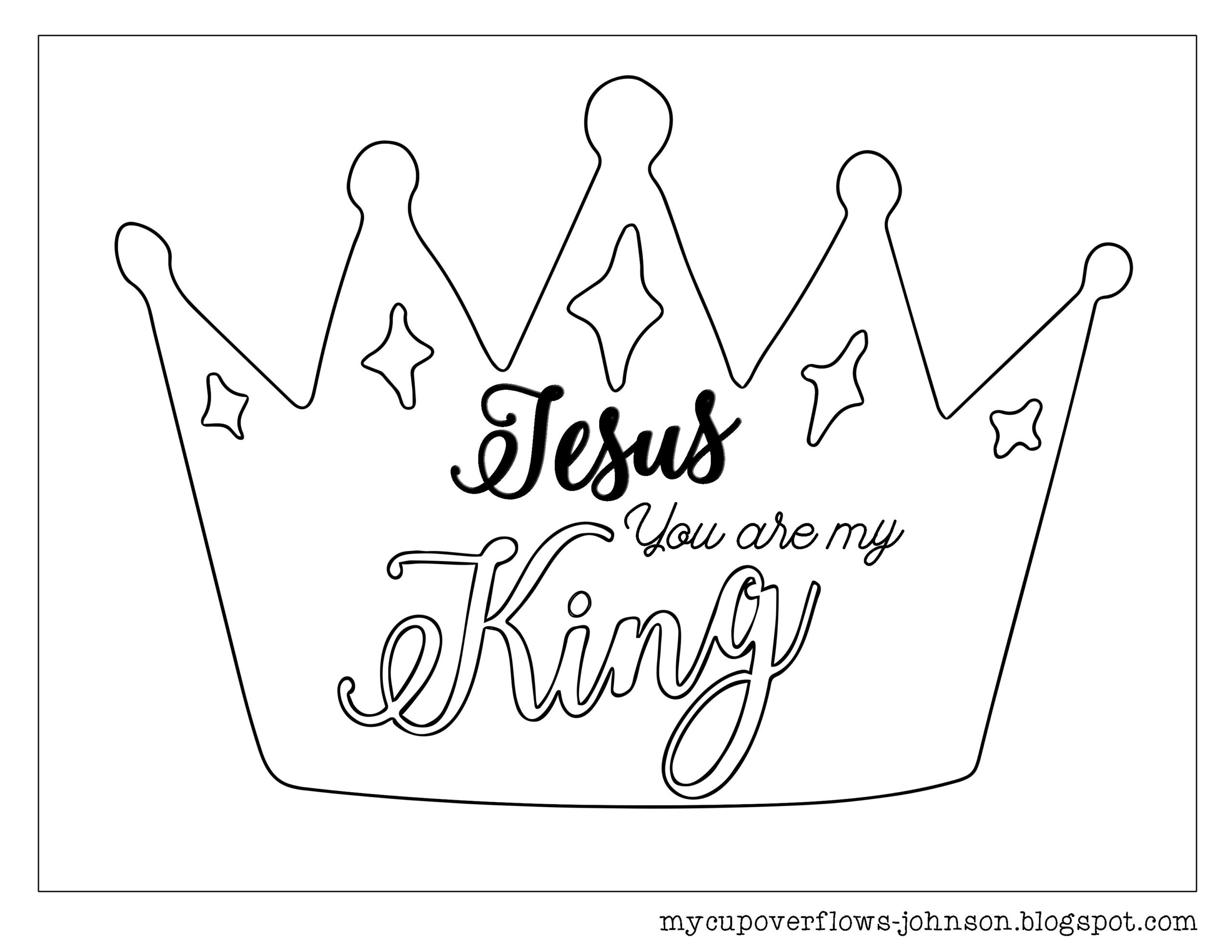 christ the king coloring page