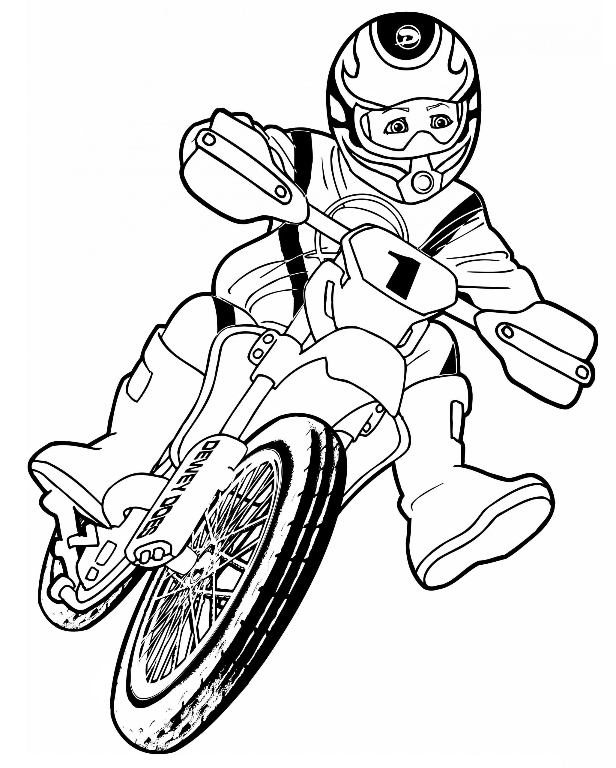 coloring pages motorcycle