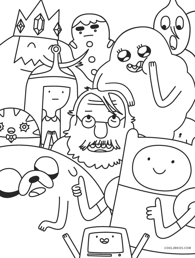 coloring pages adventure time