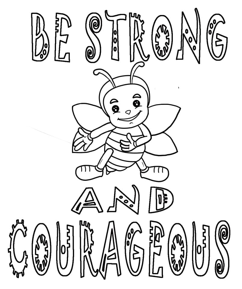 courage coloring page