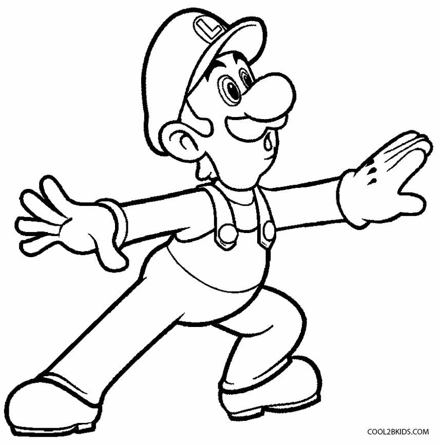 download luigi dessin a imprimer images