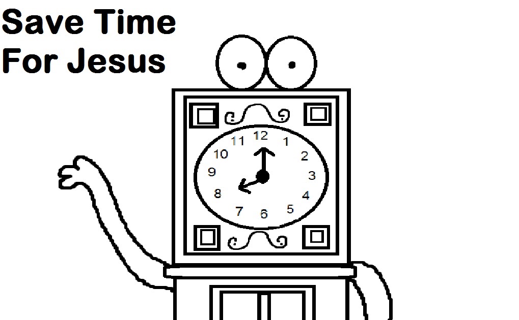 daylight savings coloring page