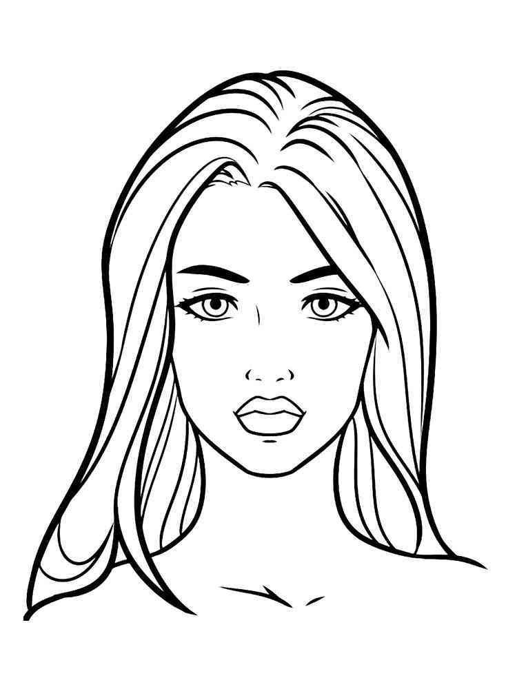 Face coloring pages