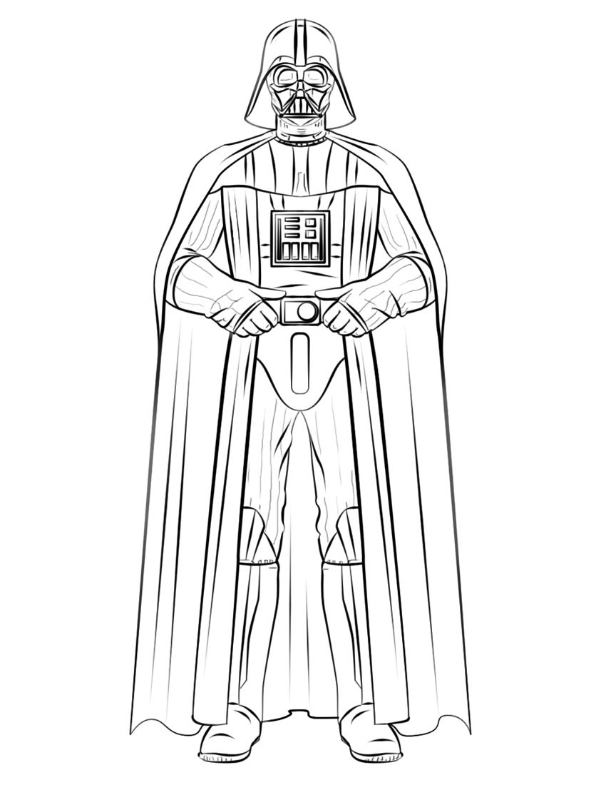 darth vader coloring page