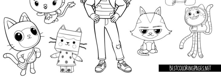 gabbys dollhouse coloring page