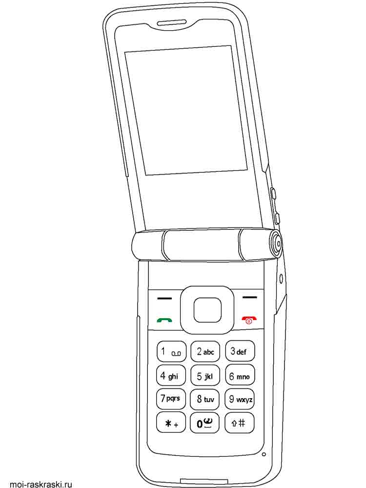 phone coloring page