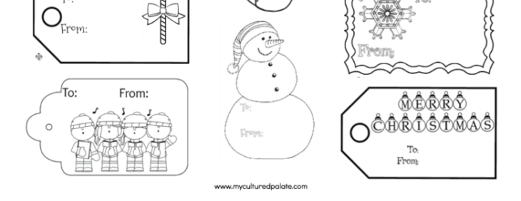 gift tag coloring page gift tag coloring page