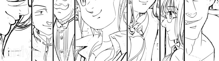 7 deadly sins coloring pages 7 deadly sins coloring pages