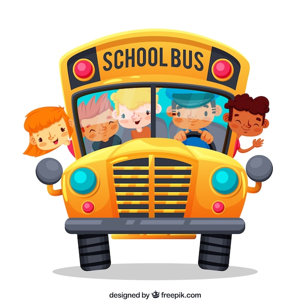 download dessin a imprimer autobus scolaire background