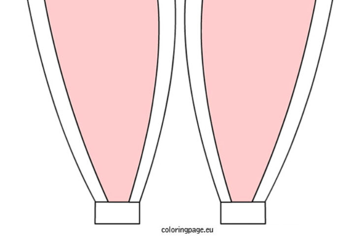 bunny ears coloring page