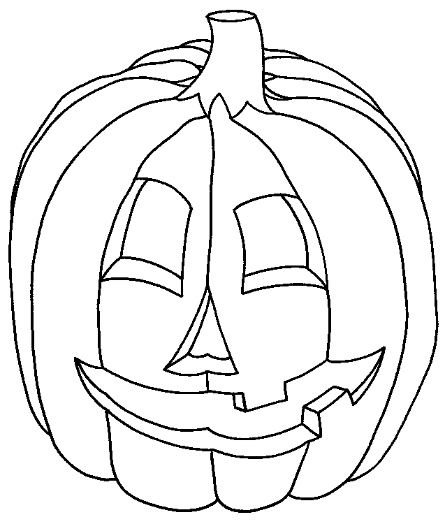 scary jack o lantern coloring pages