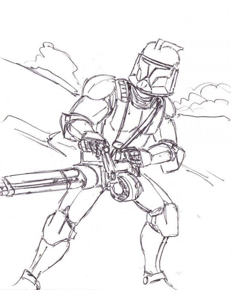 clone trooper coloring pages