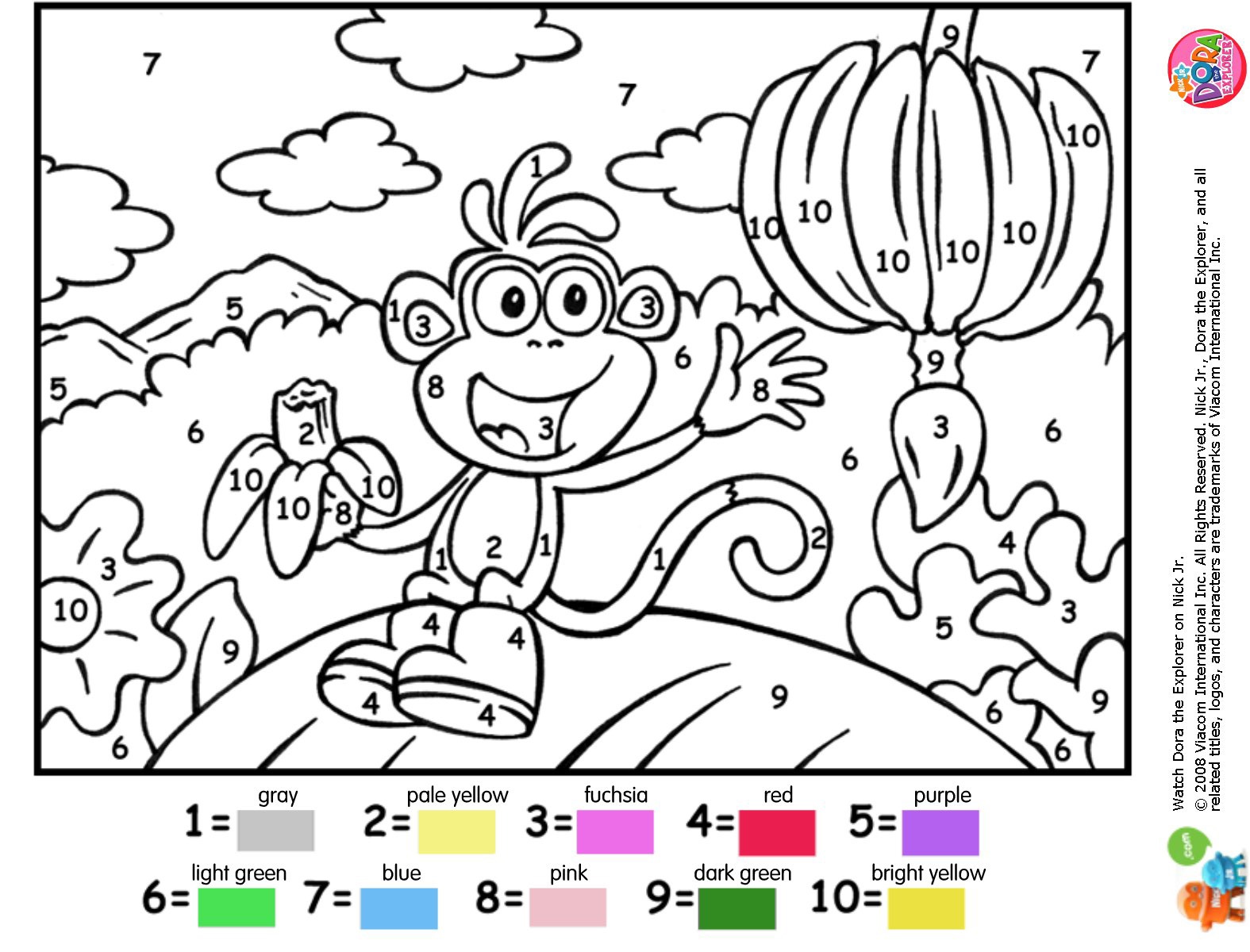 coloriage a imprimer a numero