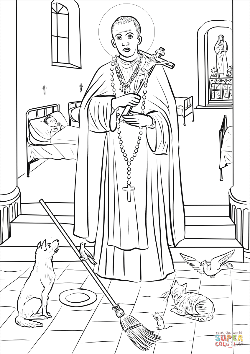 st therese of lisieux coloring page