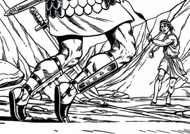 david and goliath coloring page free david and goliath coloring page free