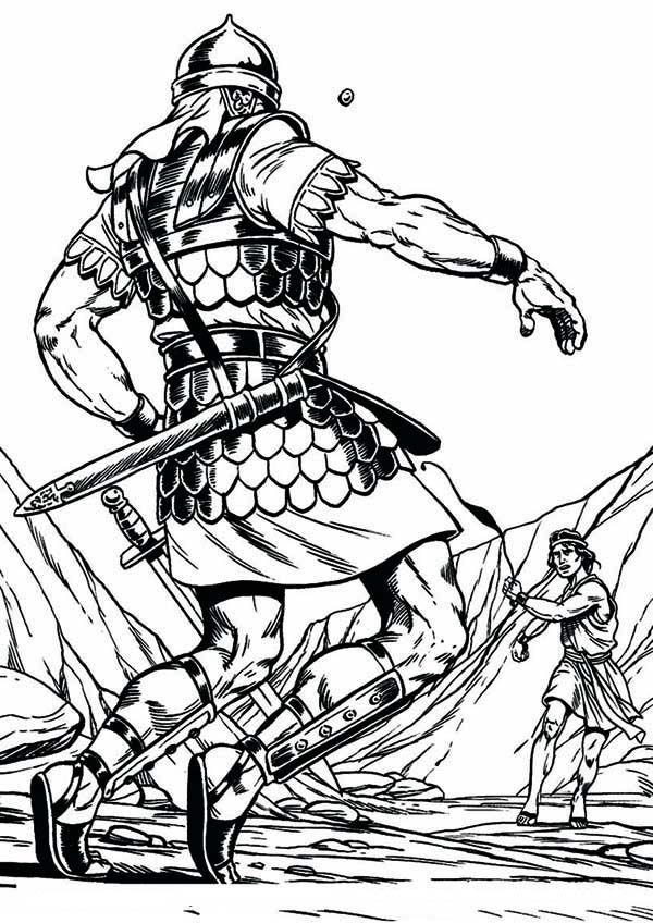 Free Printable Coloring Pages David And Goliath - Coloring Home