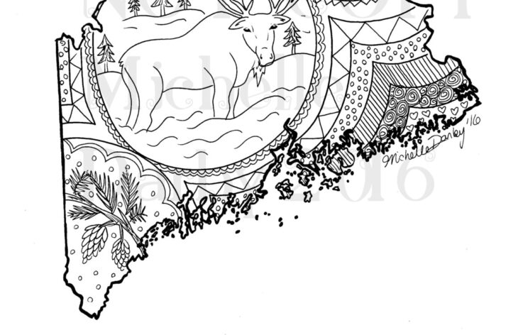 maine coloring pages maine coloring pages