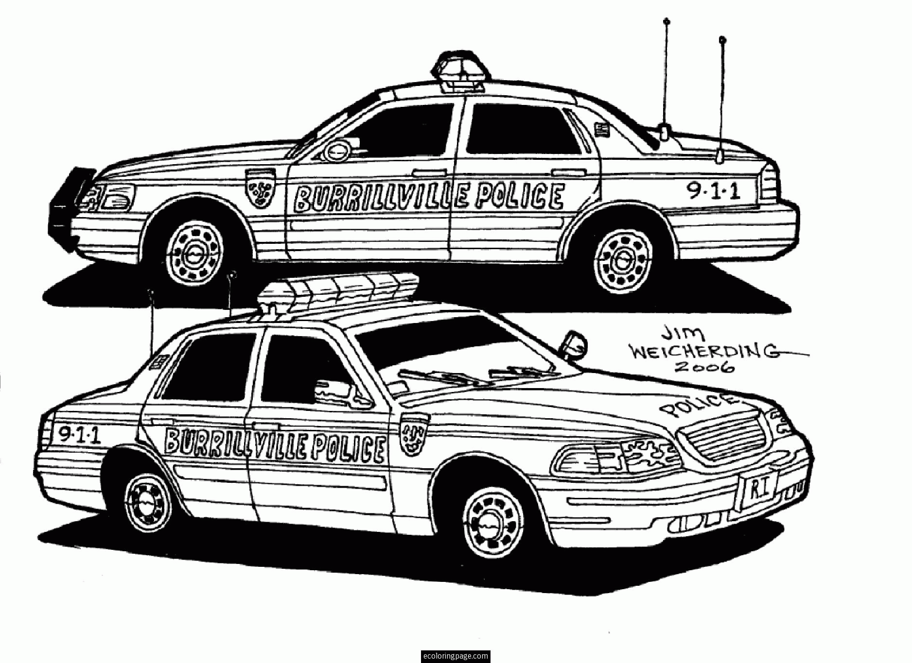 free police coloring pages