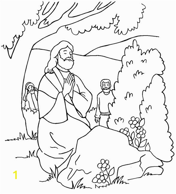 garden of gethsemane coloring page