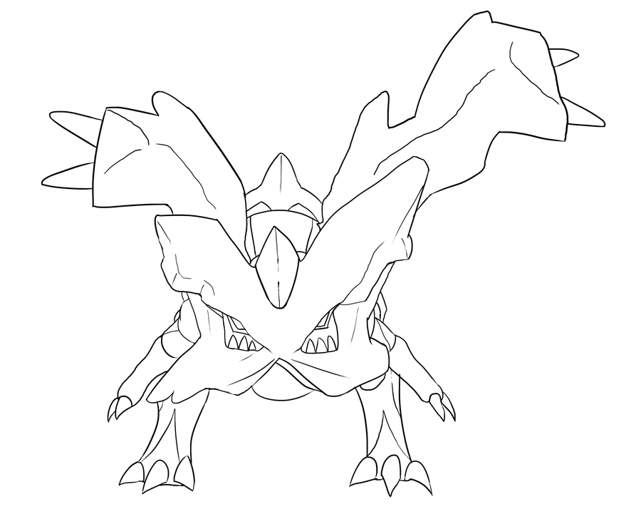 kyurem coloring page